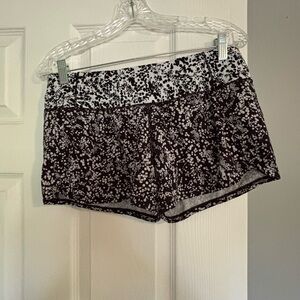 lululemon athletica Black and White Athletic Shorts